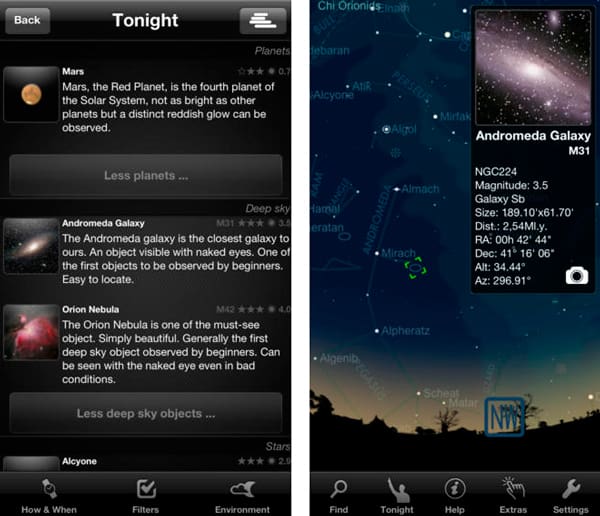 Apps para ver las estrellas