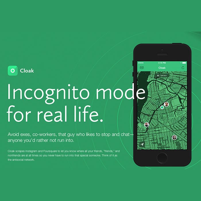 Cloak, la red para los antisociales