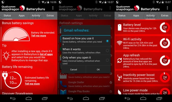 Qualcomm Snapdragon Battery Guru