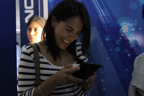 Stand de Telcel en Aldea Digital
