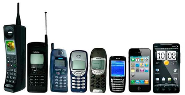 Evolución de los celulares