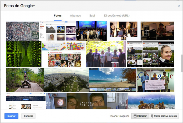 Comparte las fotos de tu smartphone con Gmail