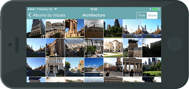 Impala organizador de fotos para smartphones