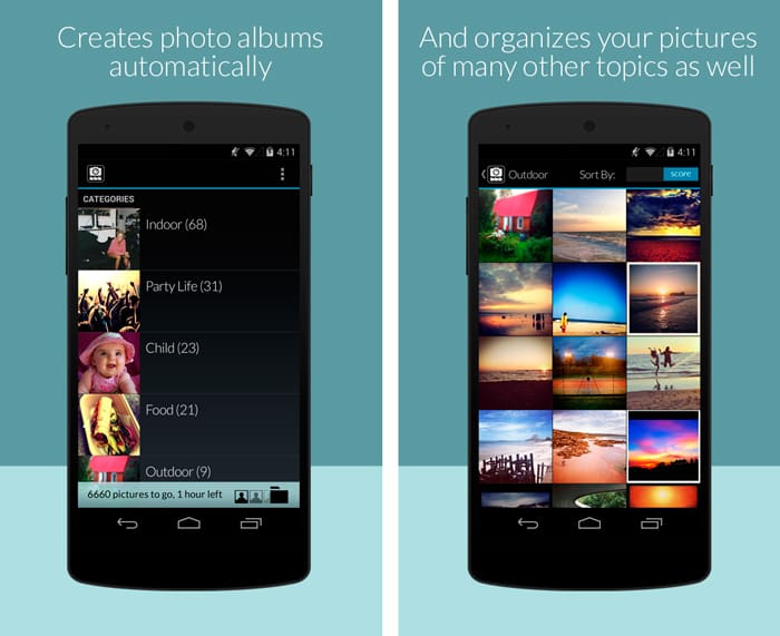Impala organizador de fotos para smartphones