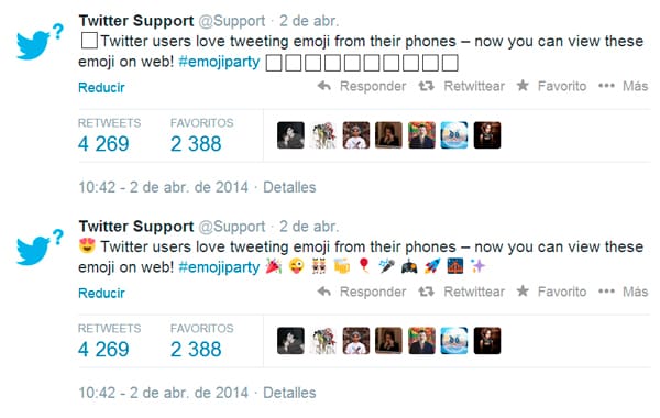 Los emoticones llegana la versión Web de Twitter