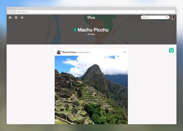 Vine facilita descubrir nuevos lugares