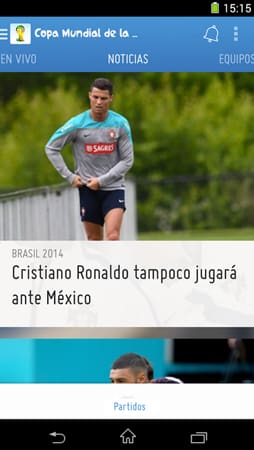 App oficial de la FIFA del Mundial de Brasil