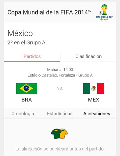 México contra Brasil