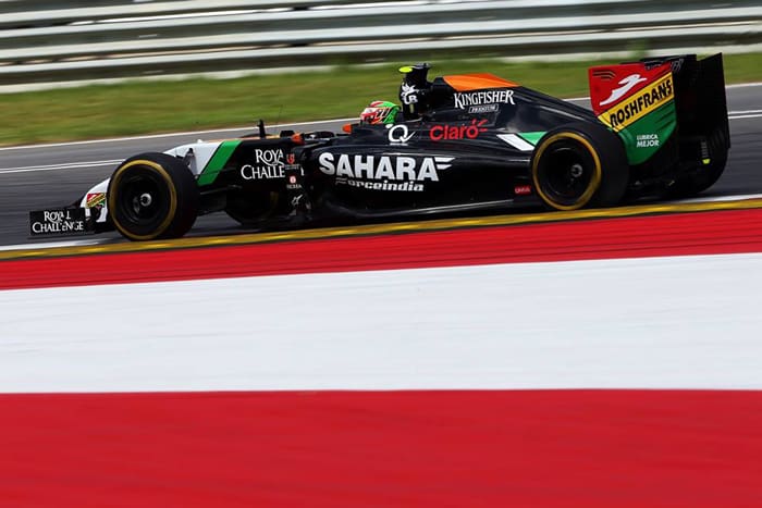 Sergio Pérez en el Gran Premio de Austria