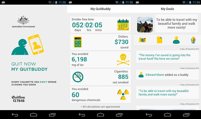 Apps para dejar de fumar