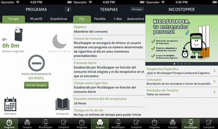 Apps para dejar de fumar