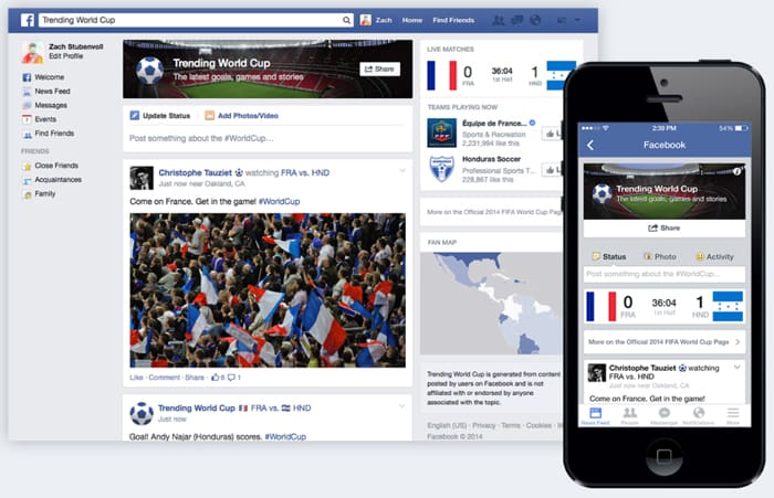 Facebook y el Mundial