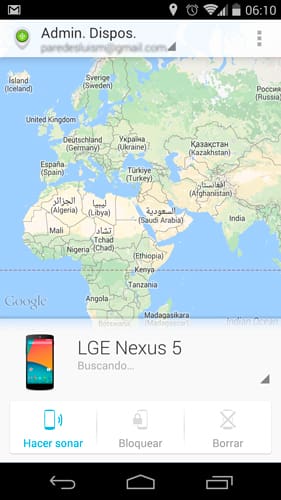 Administrador de Dispositivo Android