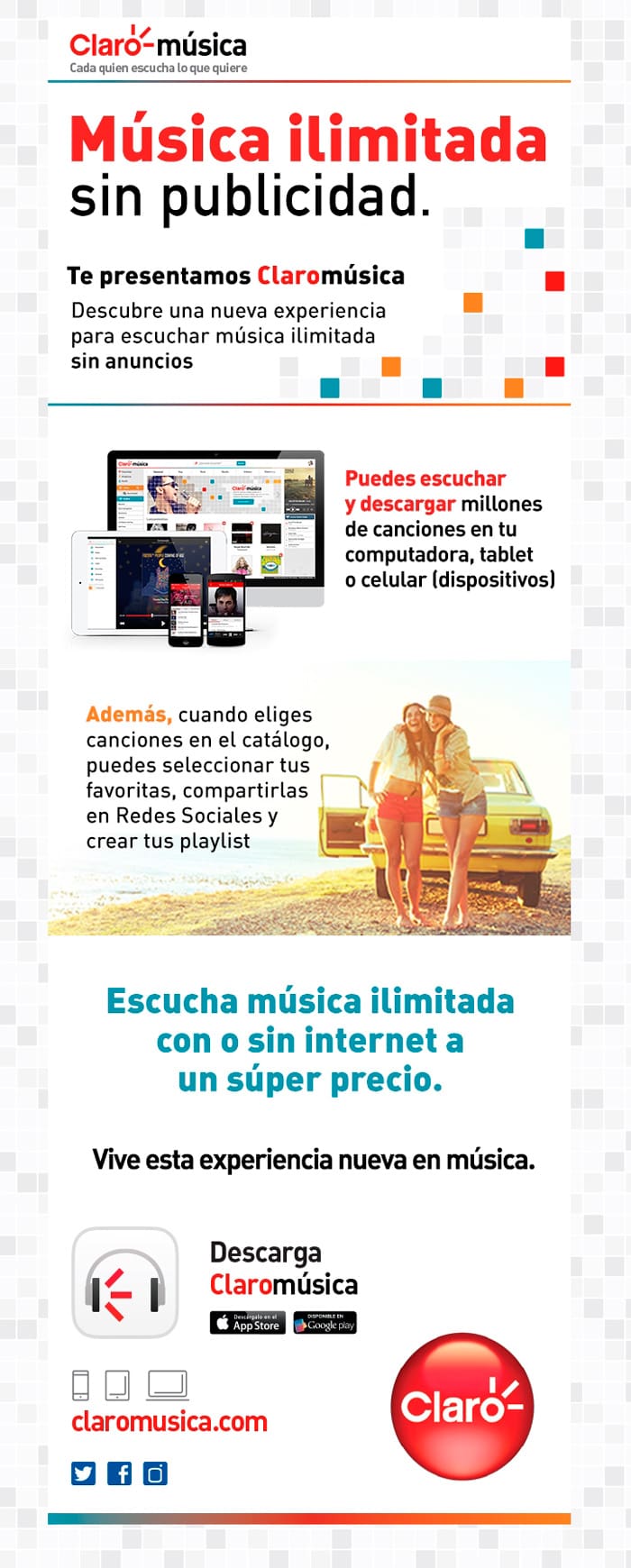 Infografía de Claromúsica