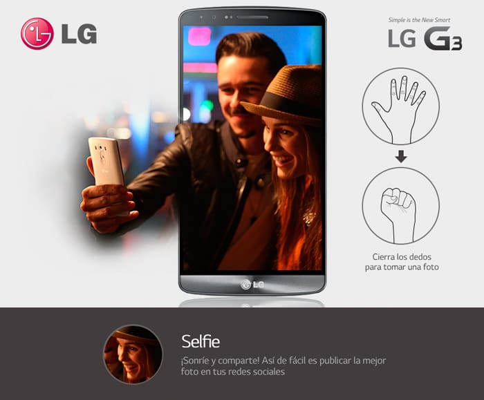 LG G3 modo selfie