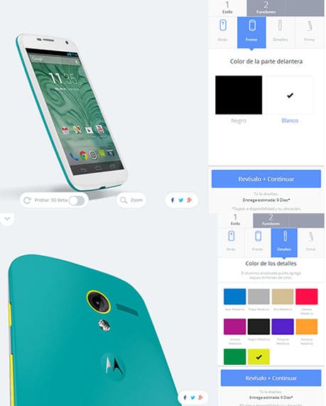 Motorola MotoMaker para Moto X