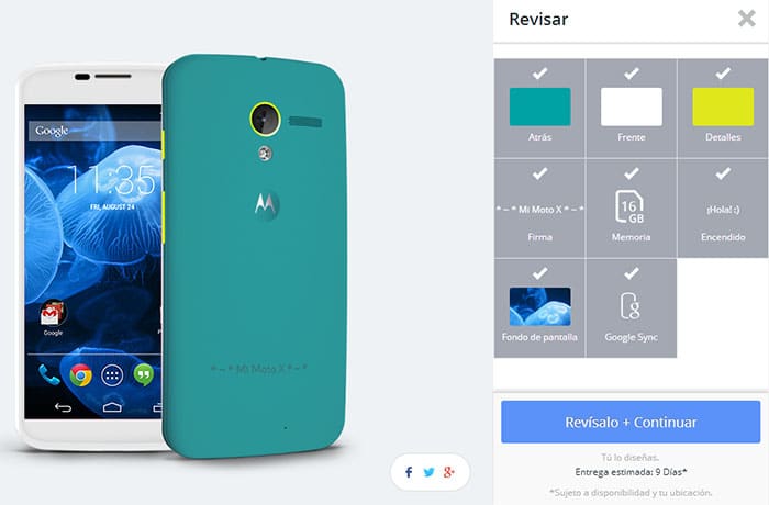 Motorola MotoMaker para Moto X