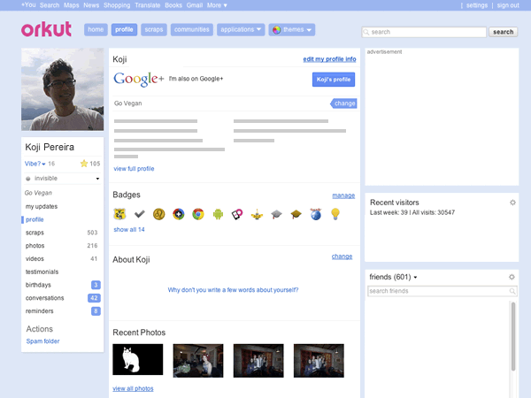 Orkut deja de funcionar