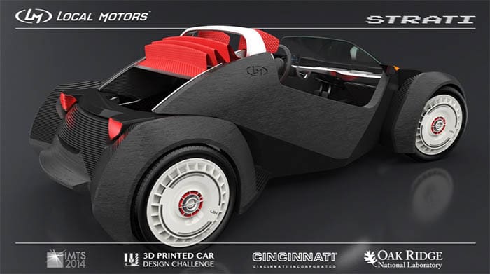 Strati, coche impreso en 3D