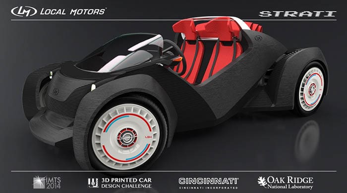 Strati, coche impreso en 3D