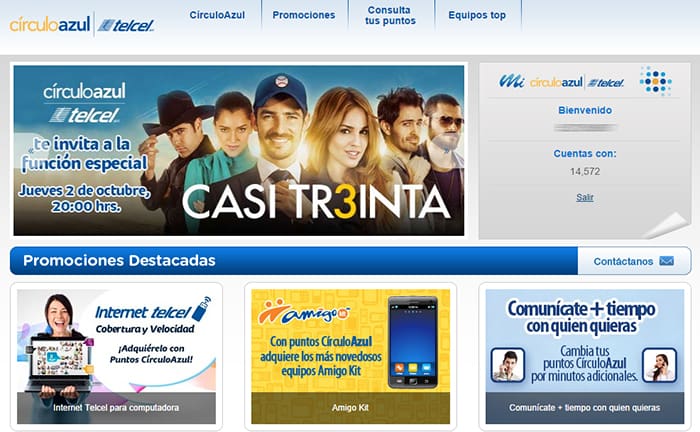 CírculoAzul Telcel - inicio