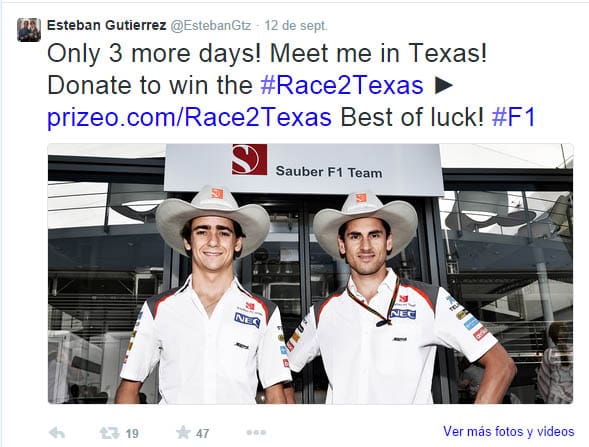 Esteban Gutiérrez Twitter 2
