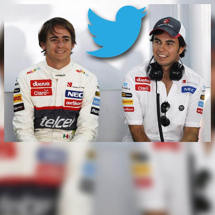 Sergio Pérez - Esteban Gutiérrez en Twitter
