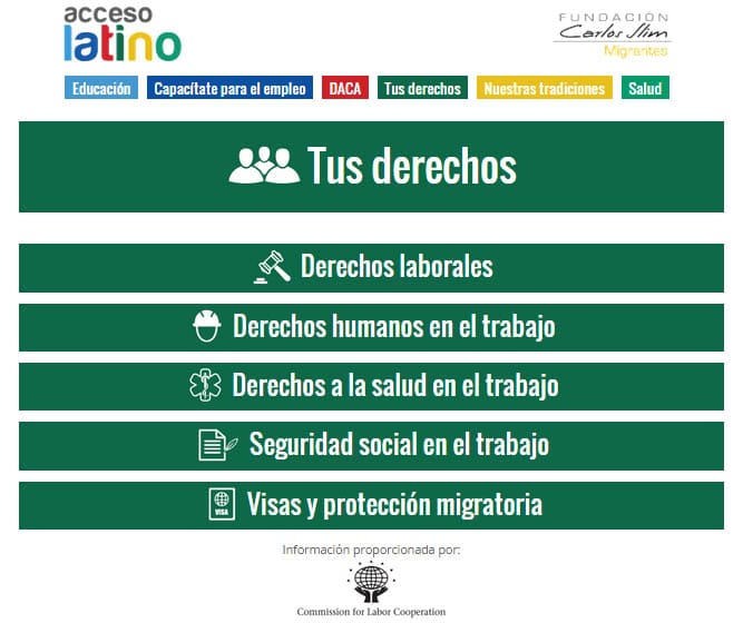Acceso Latino derechos