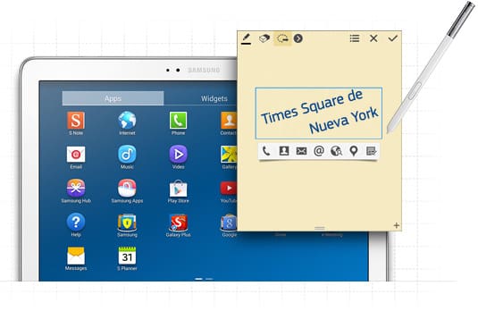 Galaxy Note Pro Action memo