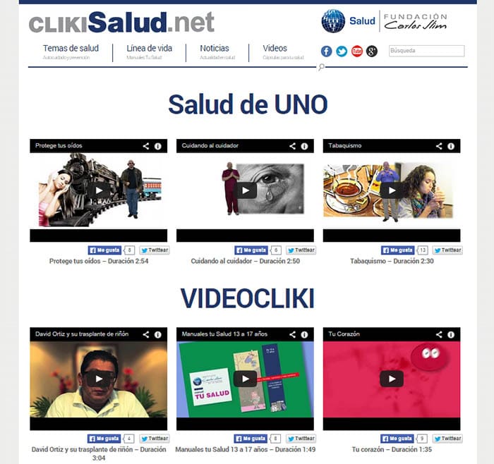 clikisalud - videos