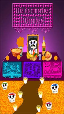 Día de Muertos Ofrendas