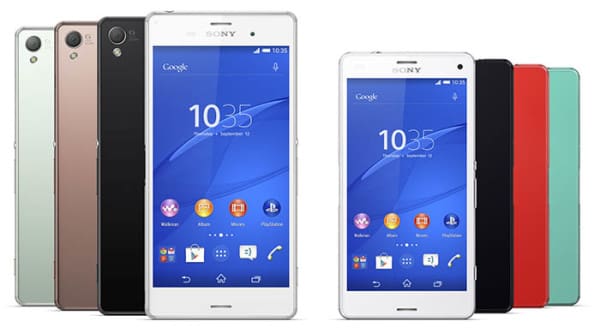 Xperia Z3 y Z3 Compact