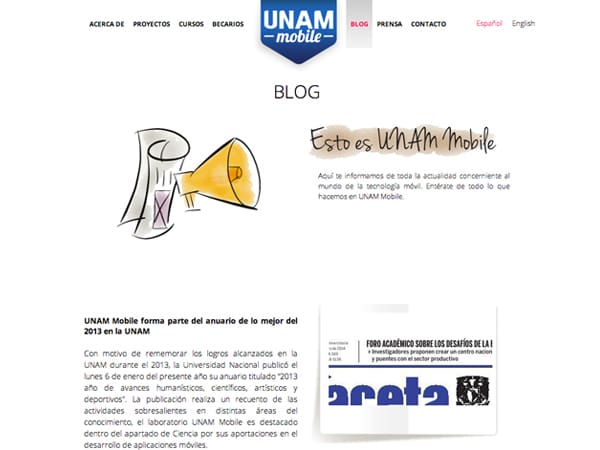 UNAM Mobile Blog