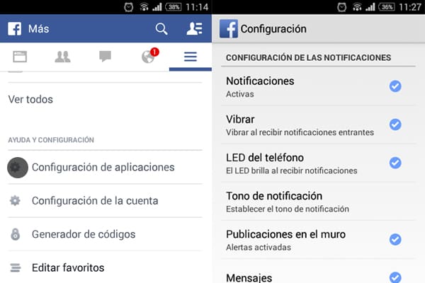 notifica face 5