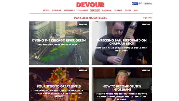 Playlist Devour