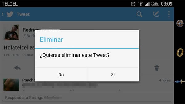 eliminar tweet 1