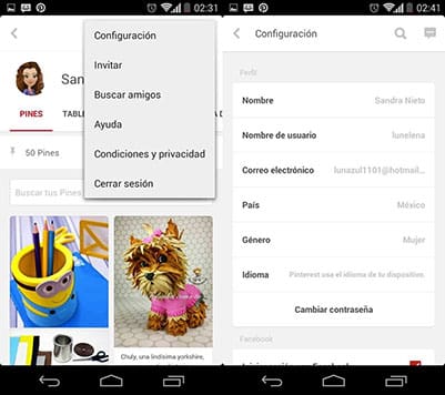 perfil-configuración