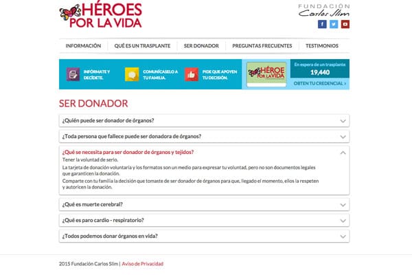 ser donador