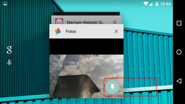Fija una pantalla en tu Android