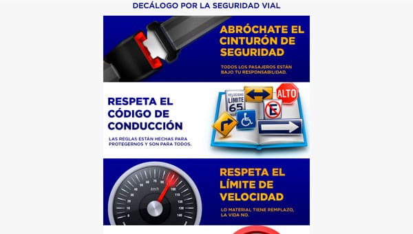 Decalogo por la seguridad vial