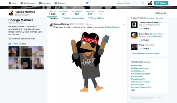 androidify twitter
