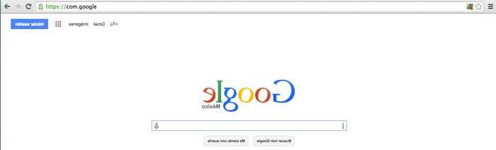 google-al-revés