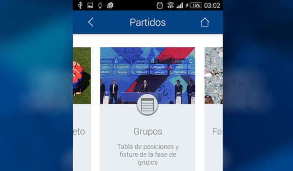 Copa ame partidos