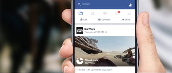 Videos de 360 grados en Facebook