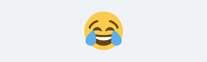 Emoji cara llorando de risa