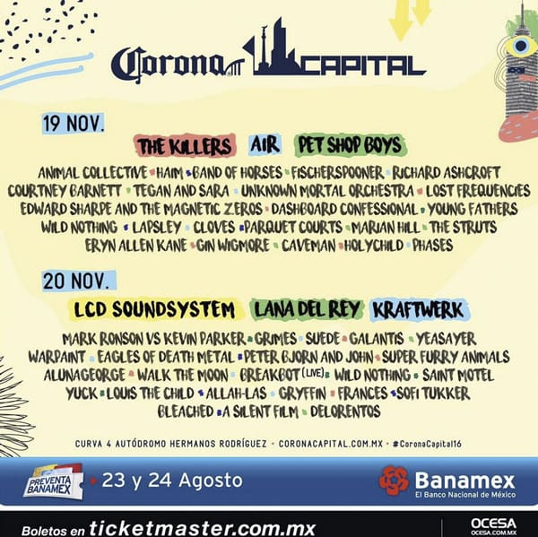 Pet Shop Boys, uno de los headliners, publicó en su sitio oficial el cartel del evento por día.  (Foto: https://petshopboys.co.uk/)