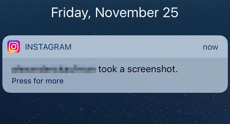 Screen Shot Instagram
