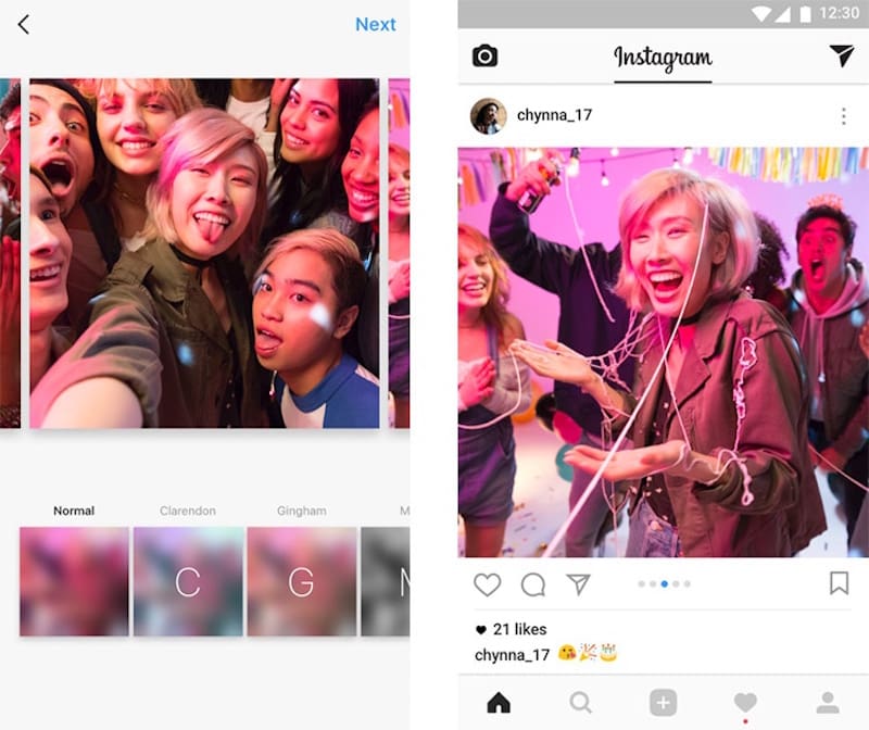 Instagram álbumes