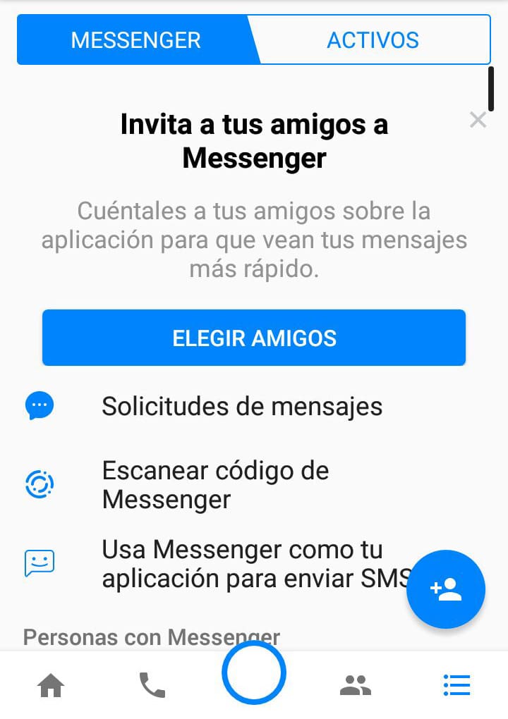 Solicitudes de Mensajes