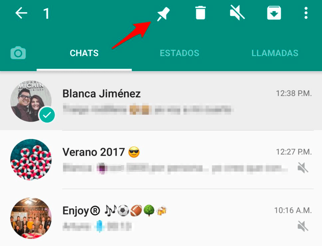 anclar chats WhatsApp